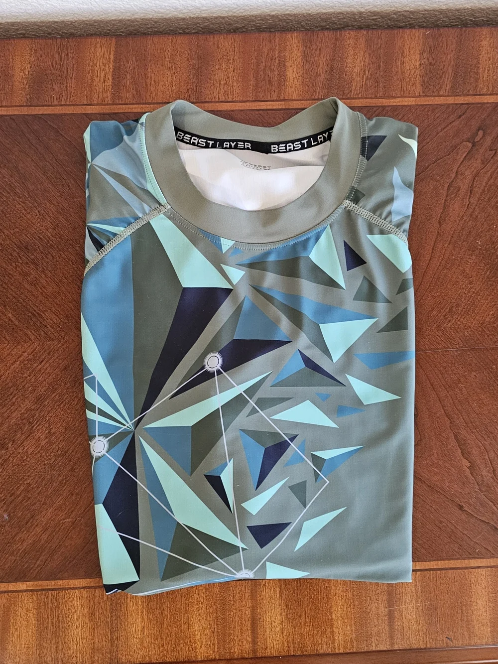 Beast Layer Men's Long Sleeve Swim Shirt Sun Protection, XXL 2XL